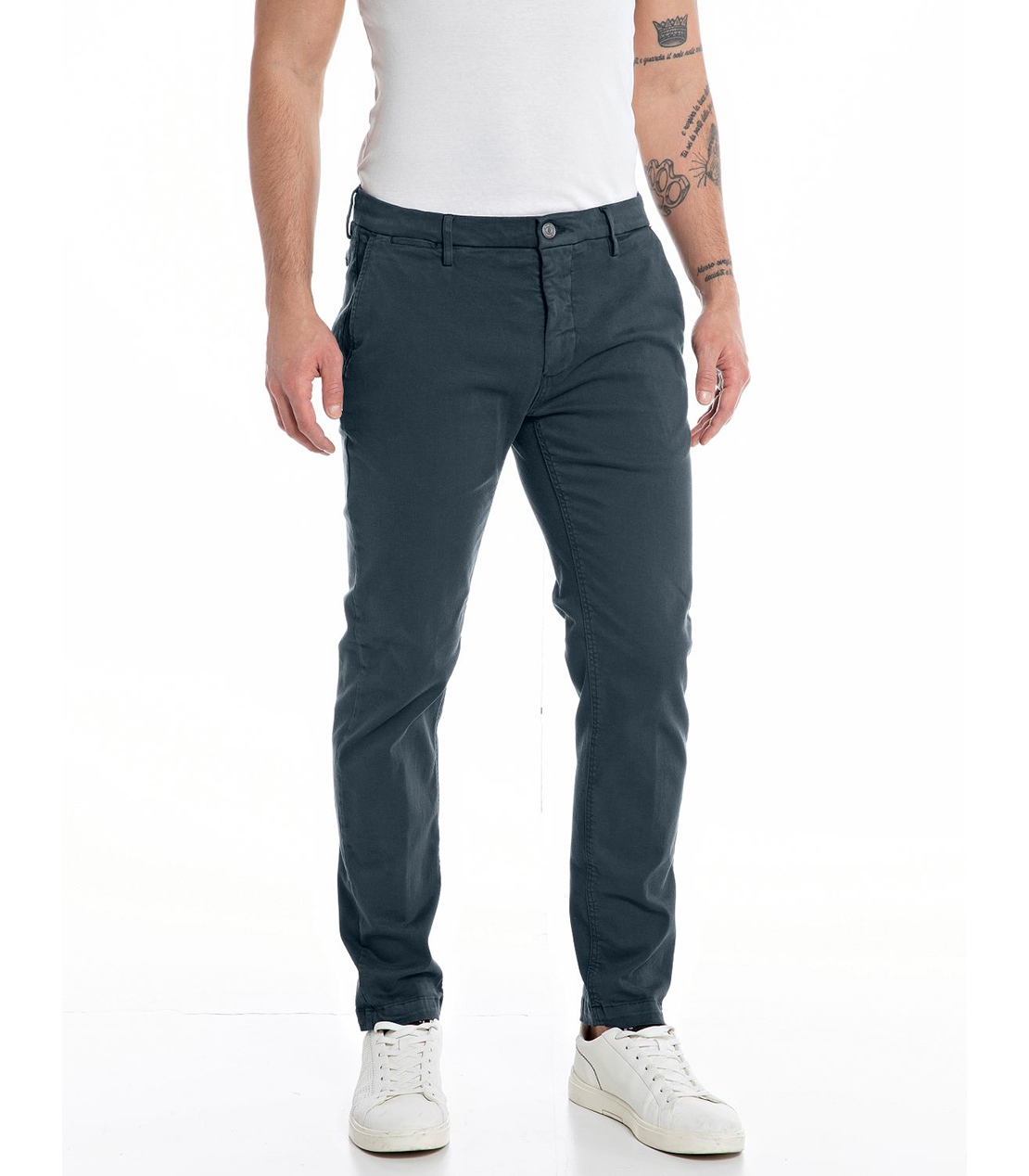 スリムフィットZEUMAR Hyper Chino X.Lite チノパンツ 詳細画像 ディープブルー 1